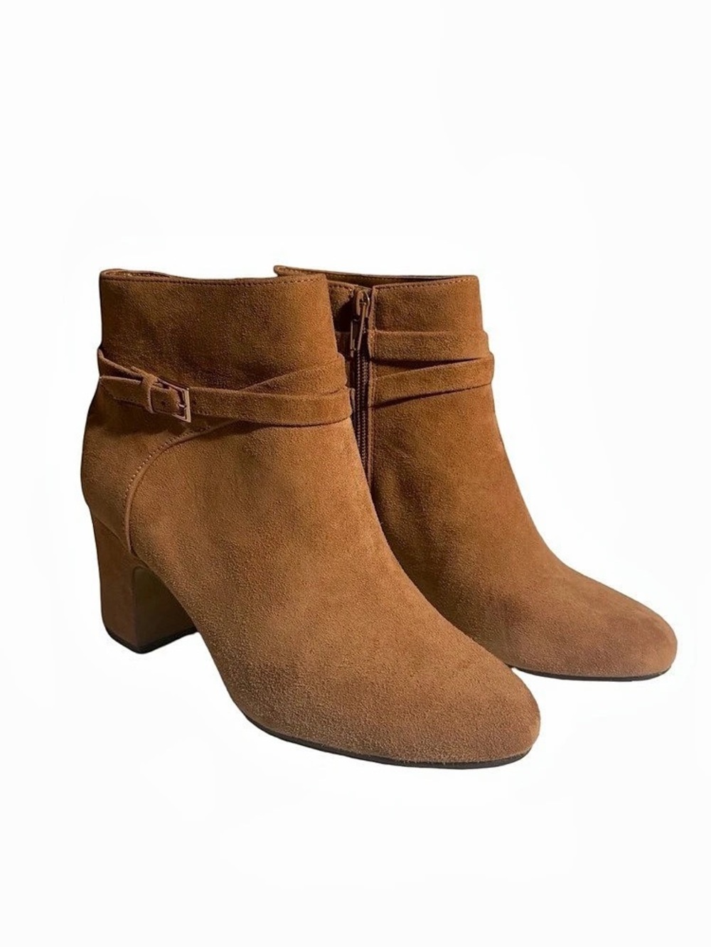 Bella Vita Arlette Women’s Cognac Suede Leather Ankle Boots Size 9N
